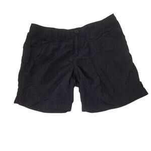 North Face Shorts Womens SZ 10 Lightweight Outdoors Casual Chino Black Hiking‎